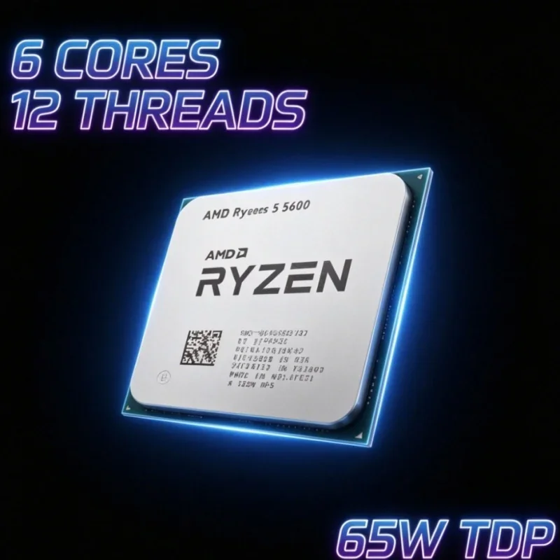 AMD R5 5600 AM4 Platform CPU 6-Core 12-Thread 3.5GHz 7NM 32MB L3 Cache Desktop Processor A520 B450 B550