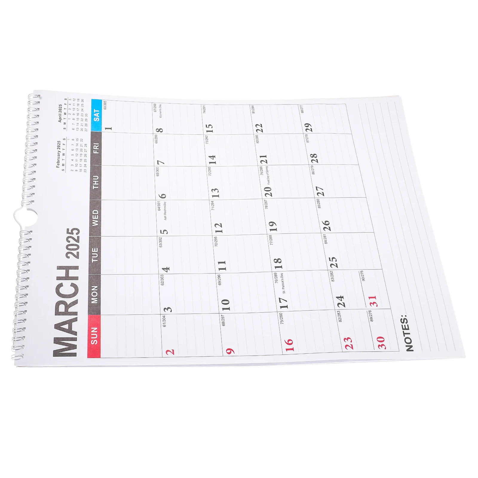 ملاحظات تقويم الحائط 2024 2025 مخطط شهري كبير قوي قابل للتمزيق تقويم معلق للمنزل والمكتب مخطط المذكرات الهدايا