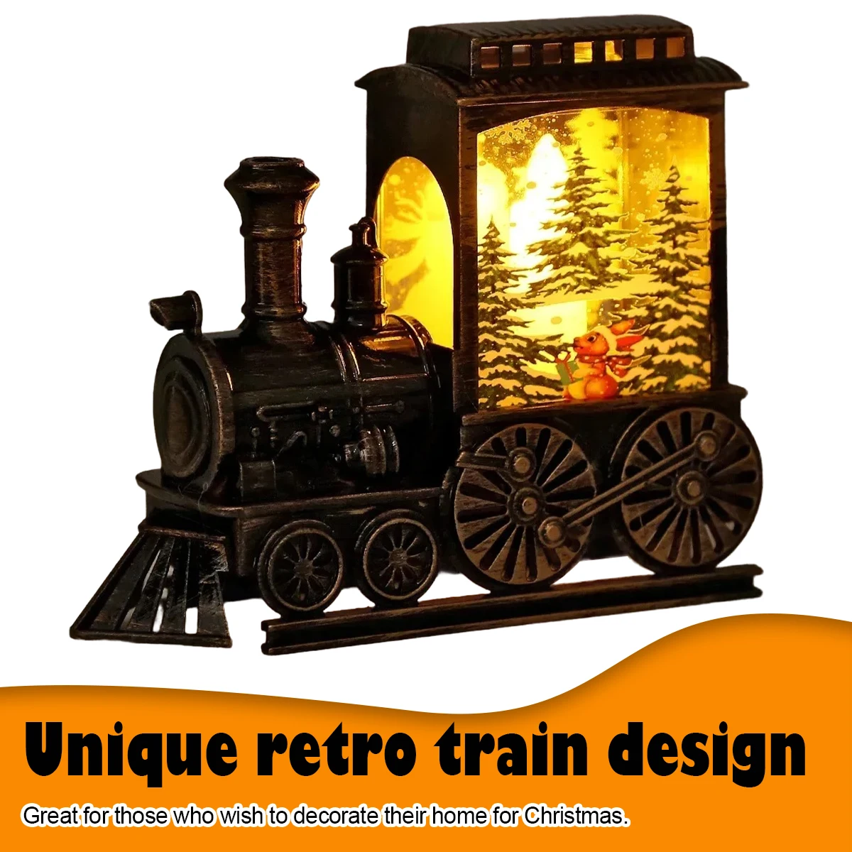 Led Portable Train Night Christmas Festive Bedroom Indoor Lights Light Decor Lamps Motif Tree Warm Desk Lamp Home Out For And Up