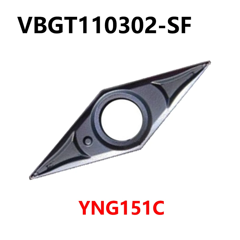 Original VBGT110302-SF YNG151C CNC Lathe Cutter Carbide Inserts Turning Tools VBGT 110302 Processing Steel And Stainless 10pcs