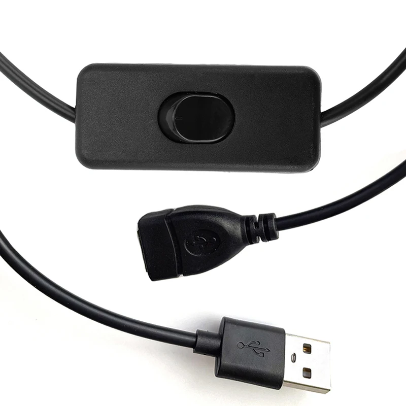 1Pcs Cabo USB com Interruptor ON/OFF Extensão do Cabo Alternar para USB LED String USB Gadget USB Power Supply Device Tools