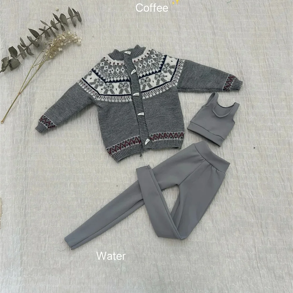 

Одежда для кукол BJD подходит для размера 1/4, вязаный кардиган в стиле ретро, комплект одежды, аксессуары для кукол (3 очки)