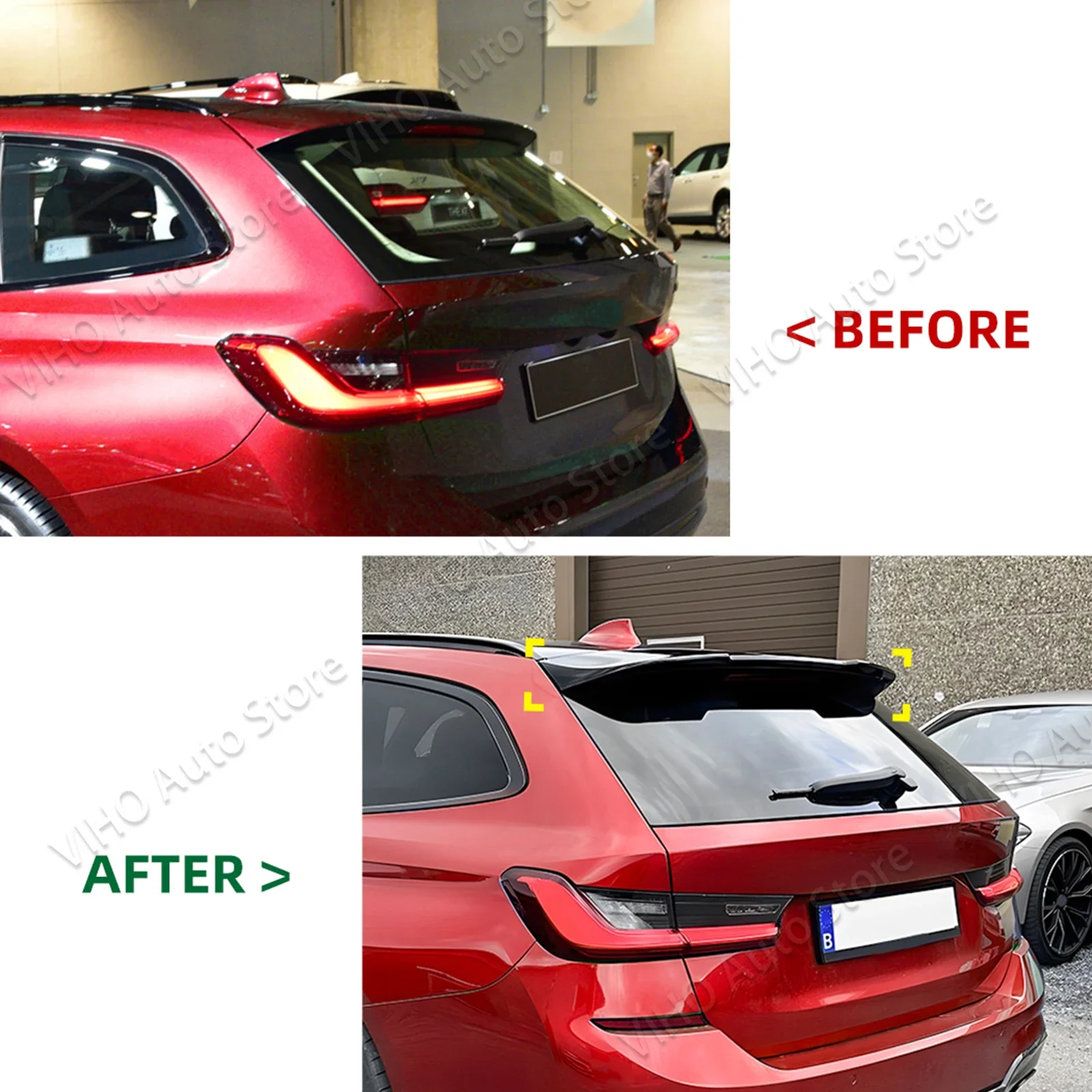 Car Rear Roof Sport Spoiler For BMW 3 Series G21 Touring 2019 2020 2021 2022 2023 2024 Tail Wing Trunk Splitter Styling Body Kit