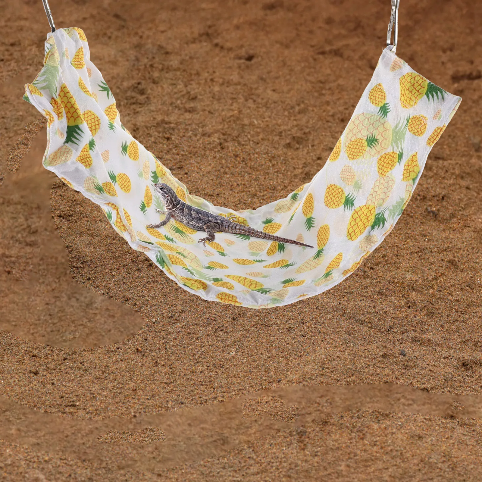 

Pet Lizard Hammock For Reptile Tank Breathable Bearded Dragon Bed With Strong Suction Cups Hanging Habitat For Leopard