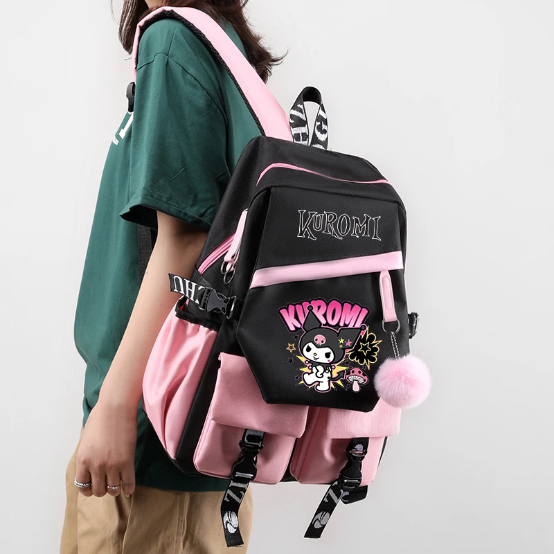 Sanrio Cinnamoroll Backpack Lunch Bag Teenager Girl Boy Backpack Schoolbag Back To School Bookbag Men Women Travel Bag Mochila