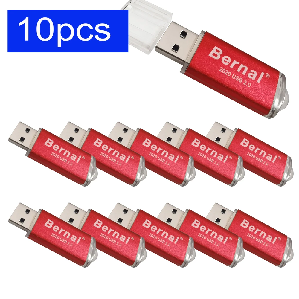 10pcs or 1pcs Metal Pen Drives 2.0 High Speed 16GB USB Flash Drives 32GB Flash Memory Stick 2GB 4GB 8GB 128 MB For Business Gift image 2