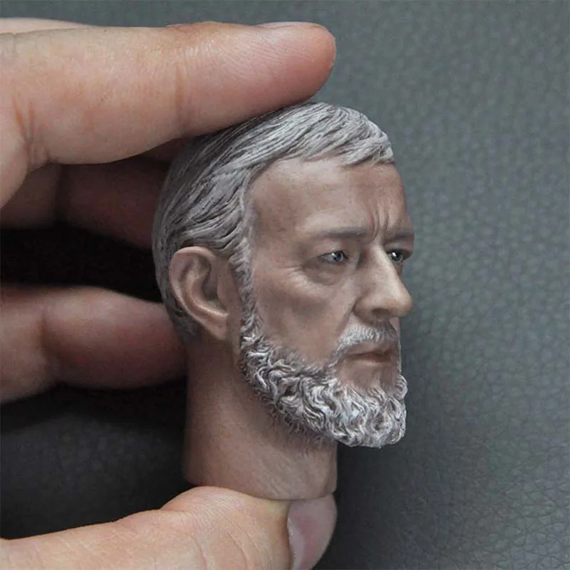 1/6 Obi- Wan Kenobi Head Sculpt Alec Guinness Head Carving For 12