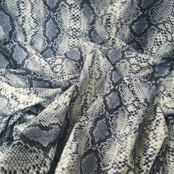 Fashion Sexy Imitate Silk Satin Chiffon Fabric Grey-Blue Snake Pattern Printed Chiffon Fabric Diy Women Dress Scarf Wide 150cm