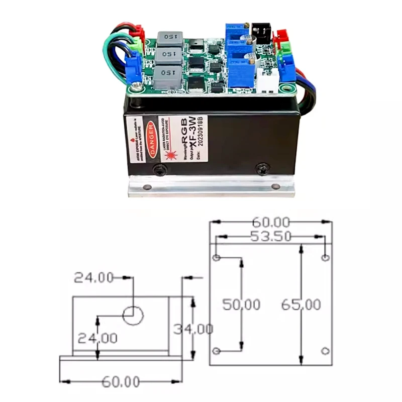 Imagem -05 - Feixe de Iluminação de Palco Rgb Luz Colorida com Ttl Analógico Branco Azul Verde Vermelho 5w 4w 3w