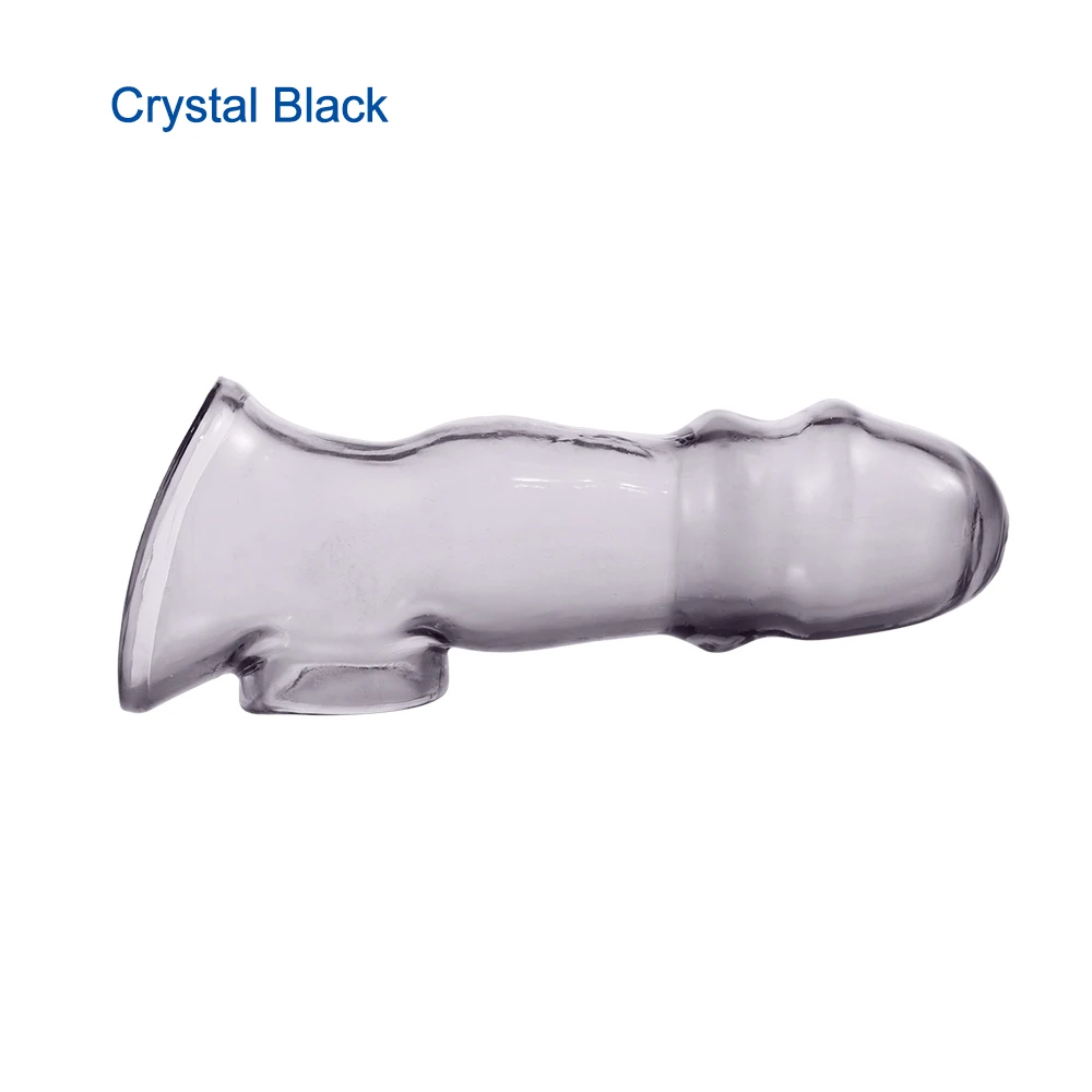 Penis Ring Penise Enlargement Sleeve For Penis Semen Lock Ring For Men Reusable Sexy Toys Cock Sleeve Extender Ejaculation Delay view 3