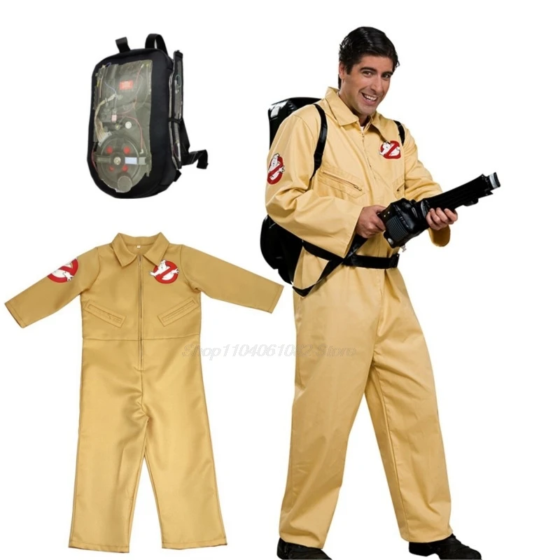 Ghost Busters Cosplay Anime Figuur Halloween Kostuums Voor Mannen Volwassen Speelgoed Ghost Busters Wapens Jumpsuits Carnaval Pakken Kleding