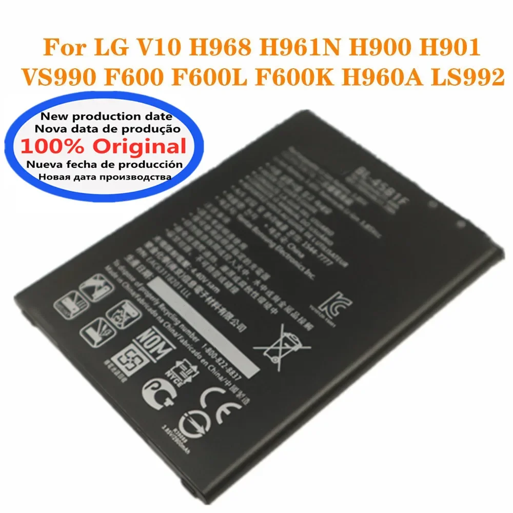 New BL45B1F Battery For LG V10 H968 H961N H900 H901 VS990 F600 F600L F600K H960A LS992 High Quality BL-45B1F Phone Battery