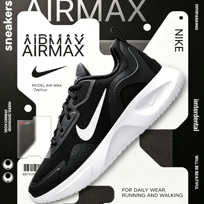 Nike Authentic 2026 New  Men's Wearallday Shoes New Breathable Casual Sport Running Shoes CJ1682-004