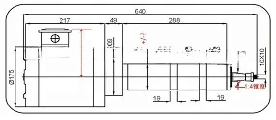 618 Direkte elektrische Schleifspindel