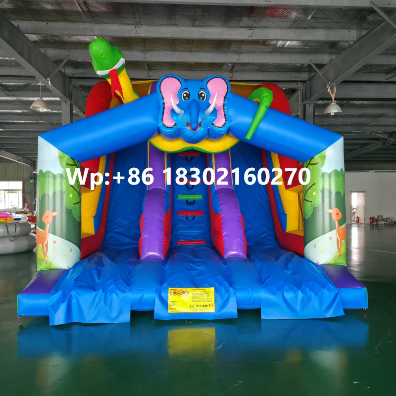 Inflatable Elephant Slide  Bouncer Hot Sale Factory Price Inflatable Trampoline Inflatable Slide High Quality