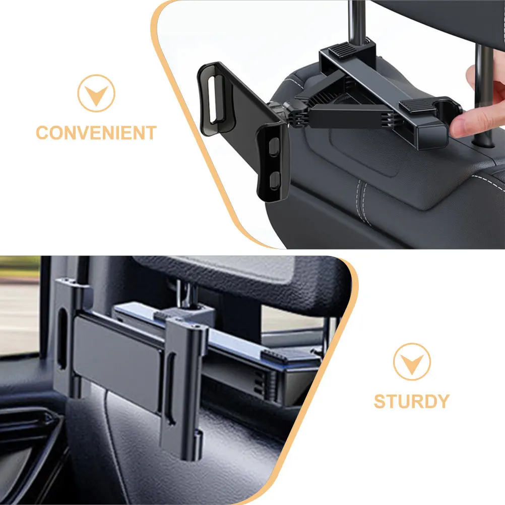 

Автомобильный подголовник, держатель для телефона, регулируемое крепление для планшета, заднее сиденье, нескользящий, прочный, АБС-материал, многофункциональный, легко чистится