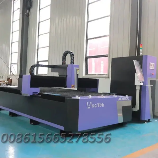 Heavy 3015 Fiber Laser Cutting Machines CNC Lazer Cutter Carbon Metal Fiber Laser Cutting Machines for Stainless Steel Sheet