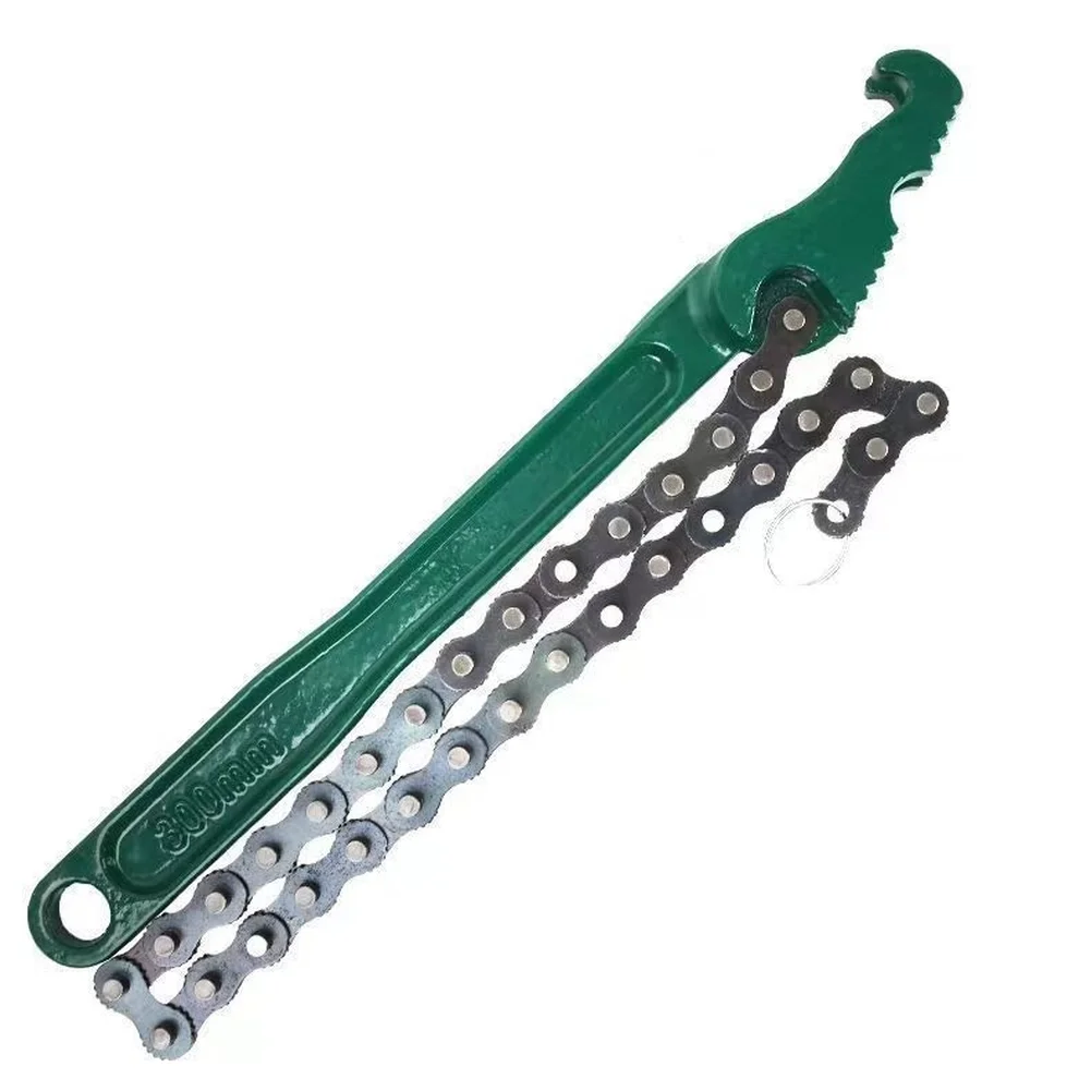 Adjustable Chain Wrench Metal Oil Filter Removal Tool For Automotive Repair Disassembly Pipe Clamp Nut Bolt DIY Maintenance Kit