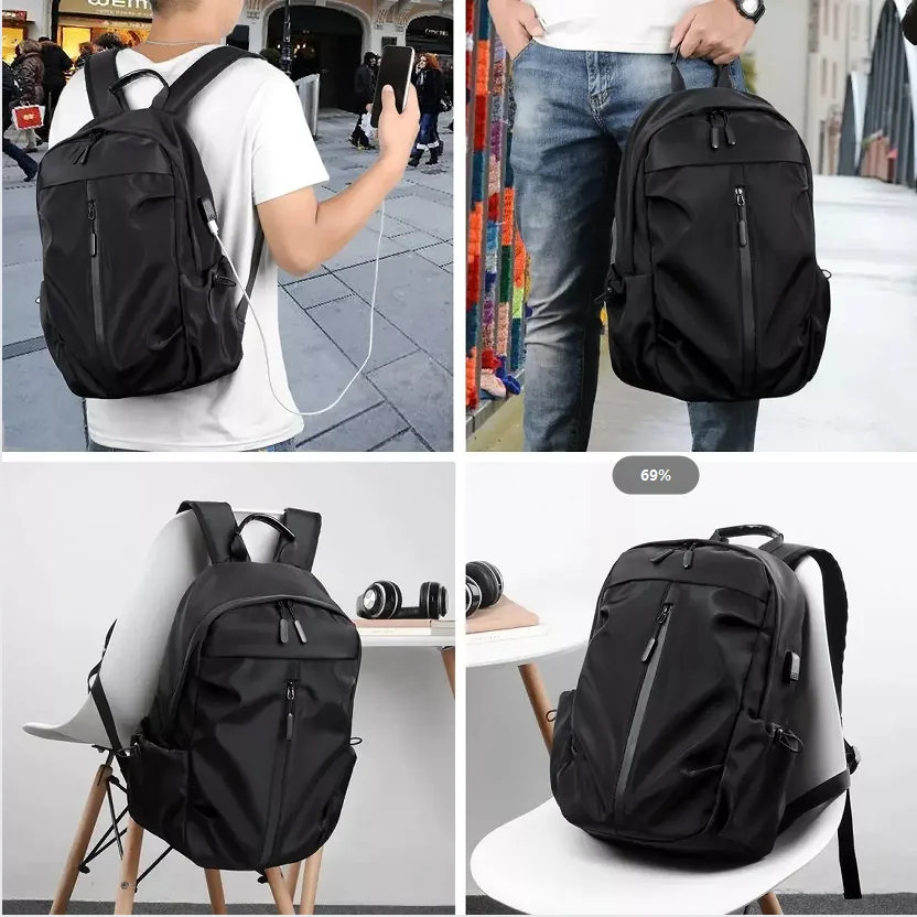 Laptop Backpack Men Multifunctional Water Resistant Anti-scratch Lightweight Business Travel Rucksack College Student School Bag