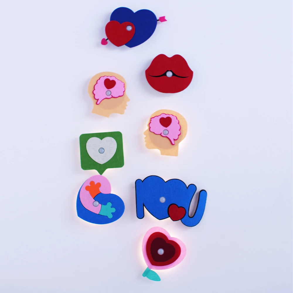 Smart Linkage Motion Sensor Night Light Wireless Magnetic Wall Lamp Funny Couple Sensor Night Light Rechargeable Couples Gifts