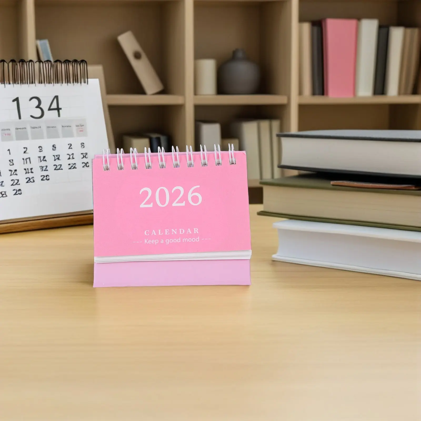 

2026 Daily Desktop Calendar Mini Standing Flip Planner Compact Desk Calendar Thick Paper Smooth Writing Office Home Study