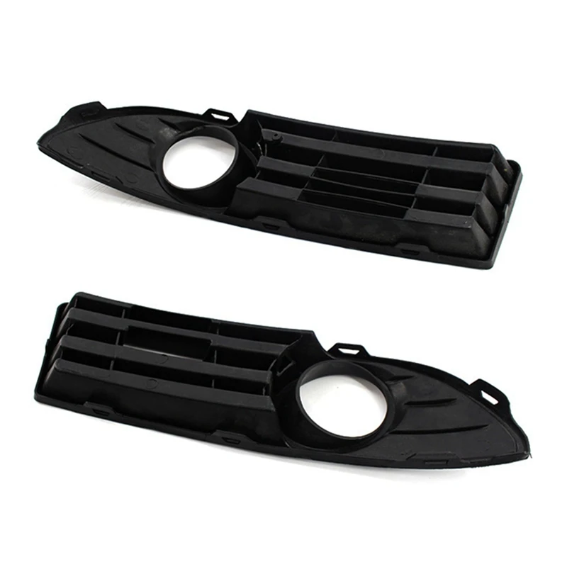 1Pair LH+RH Bumper Ventilation Grille Black ABS Car Accessories For VW POLO 2001-2009 Fog Lamp Grille 6Q0853666G 6Q0853665E