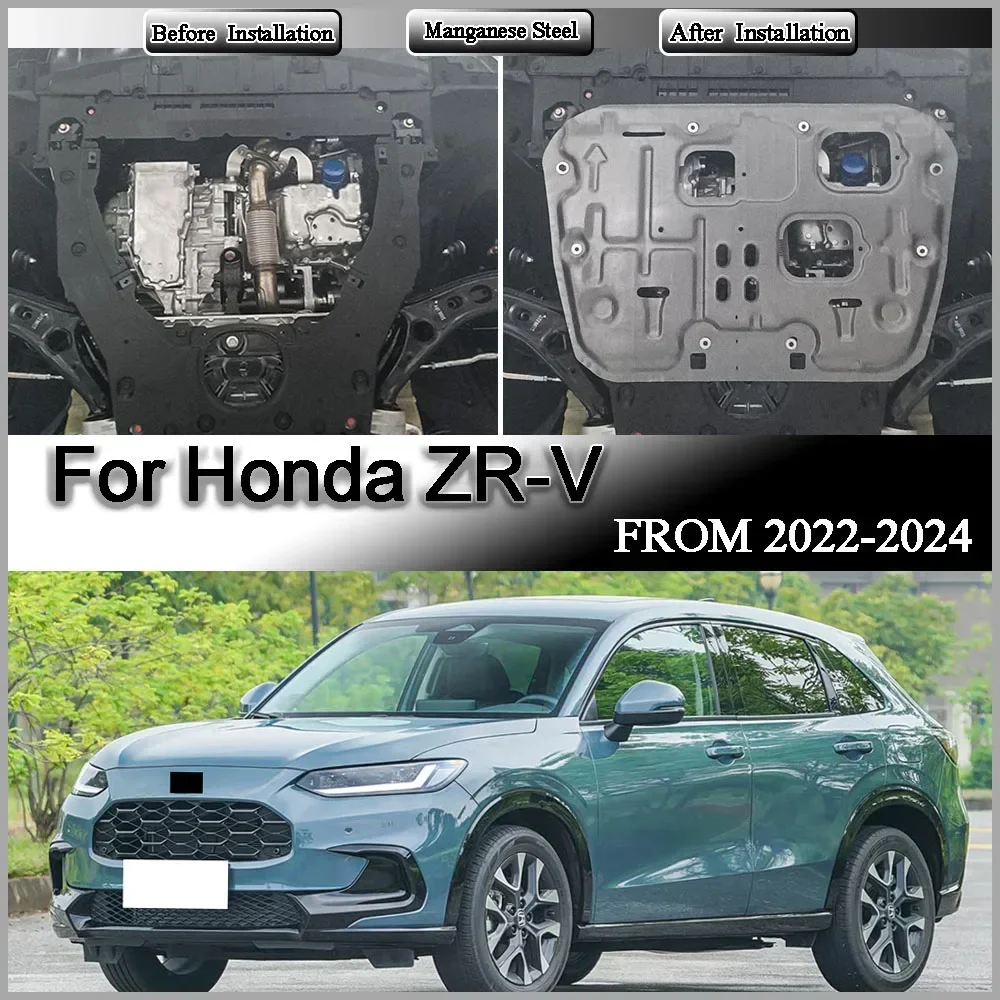 Für Honda ZR-V 2022-2024 1.5T 2.0L Motorschutz Aluminium-Magnesium-Legierung Manganstahl-Legierung Motorschutzvorrichtung