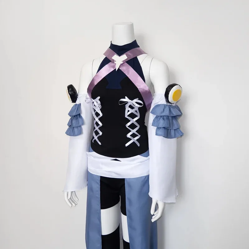 Kingdom Hearts Birth by Sleep Keyblade Wielder Aqua Cosplay disfraz juego fantasía traje E001