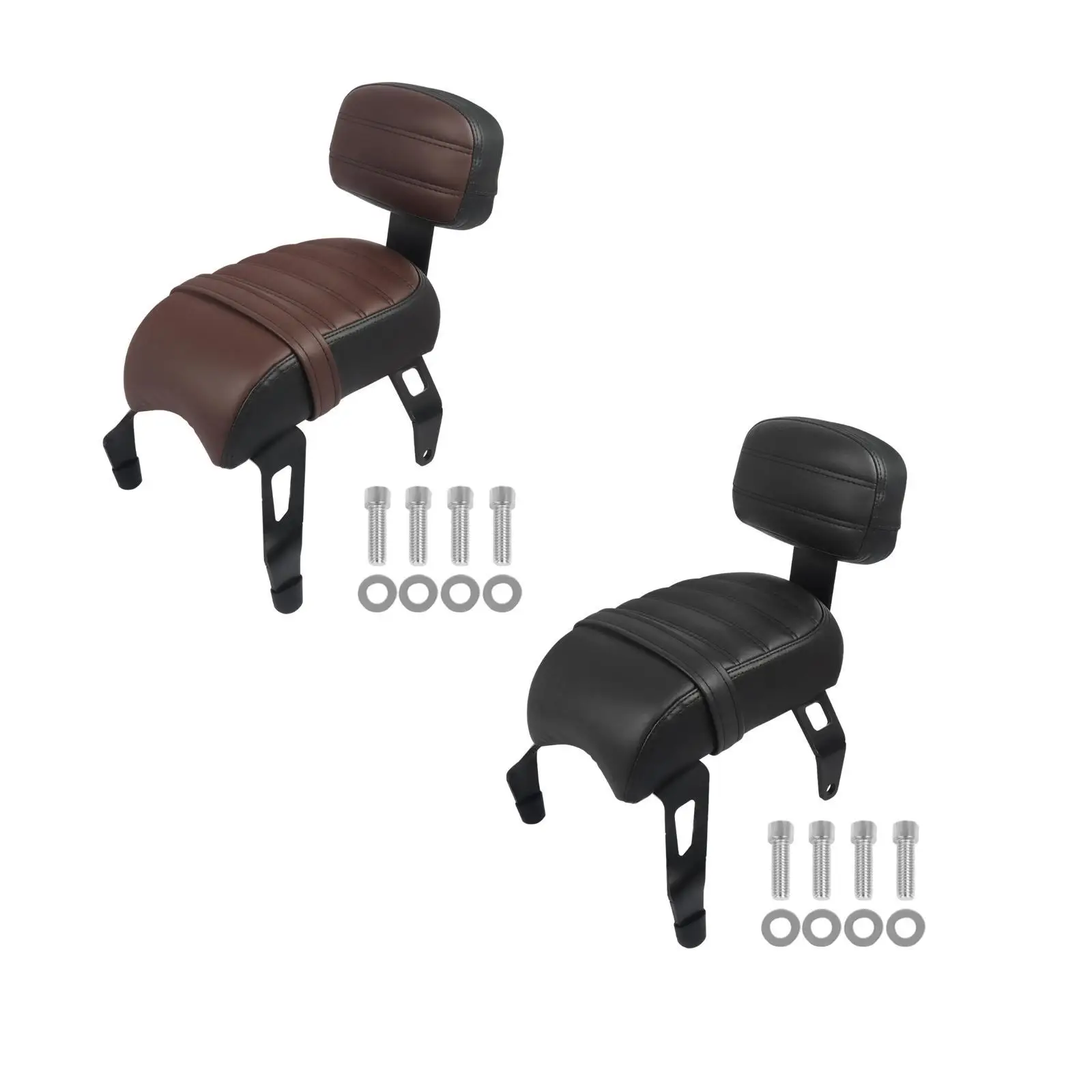 Motorcycle Rear Passenger Seat Accessories High Reliability Easy Installation Spare Part Comfortable Replacement with Backrest