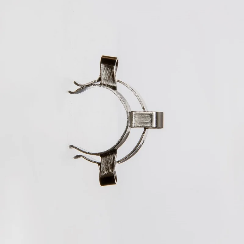 Standardowy zacisk uziemiający ze stali nierdzewnej, zacisk laboratoryjny, zacisk metalowy do STANDARD TAPER JOINT, 5 sztuk/opakowanie, CS11