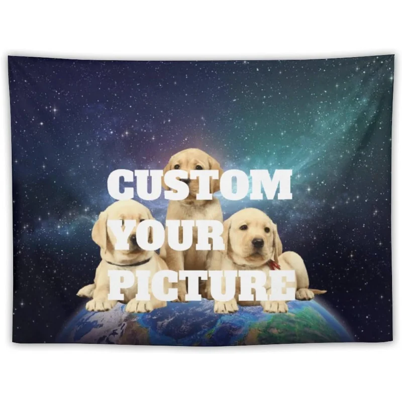 

TIFDHIS гобелены на заказ, персонализированный гобелен, создайте свой собственный настенный гобелен, добавьте фотографии/изобрацию/тексту, горизонтальный для свадебной спальни