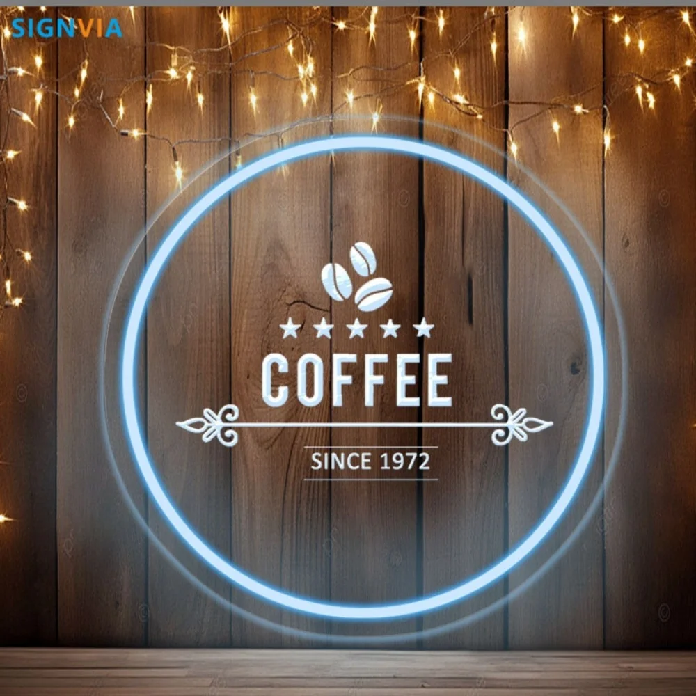 

Coffee Custom Neon Signs, 3D Engraving, USB Power Supply, Café, Café Display Light Signs, Friend Gifts, Store Display Light Sign