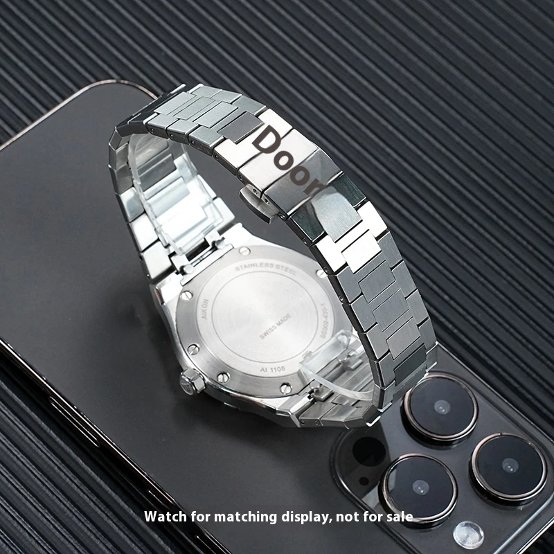 AI6038 AI1108 تعديل الصلبة الفولاذ المقاوم للصدأ سلسلة ساعات ل موريس لاكروا أيكون AI6008 AI6058 AI6007 سوار حزام الرجال