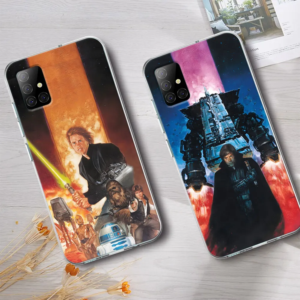 Anakin Darth Vader Luke Skywalker Case for Samsung Galaxy A51 A14 A54 A12 A41 A21s A13 A15 A55 A71 A23 A31 A33 TPU Phone Cover