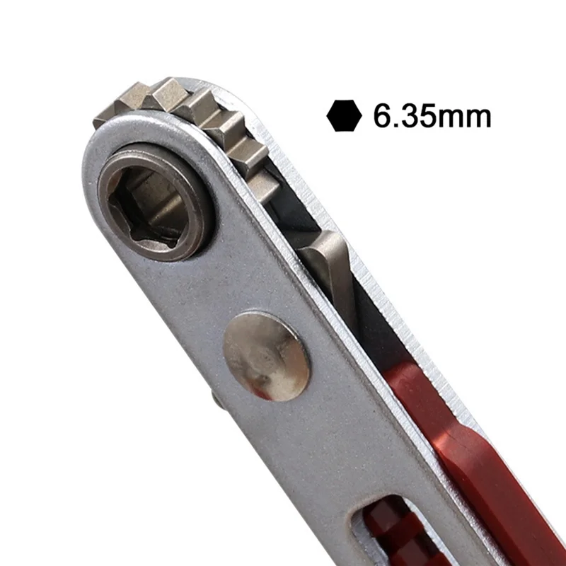 2Pcs Mini Quick Ratchet Wrench Set Straight/Elbow Screwdriver Set Ratchet Wrench Tool Has Two Heads