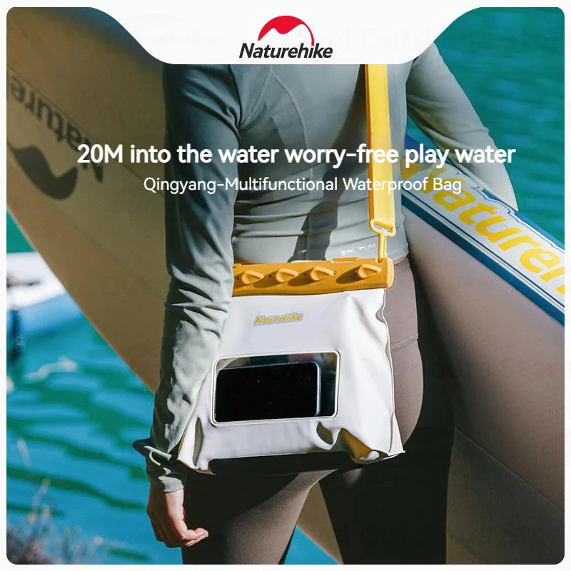 

Naturehike Beach Водонепроницаемая сумка 2,6 л/5,6 л для мобильного телефона IPX8 Водонепроницаемая сухая сумка для хранения из ПВХ с внутренней сумкой для телефона