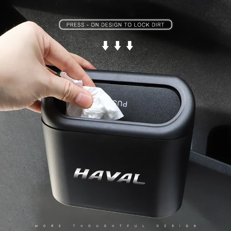 

In-vehicle Trash Can Car Logo Garbage Case Storage Bucket Accessories For Great Wall Haval H1 H2S M6 H3 H4 H5 H6 H7 H8 F5 F7X H2