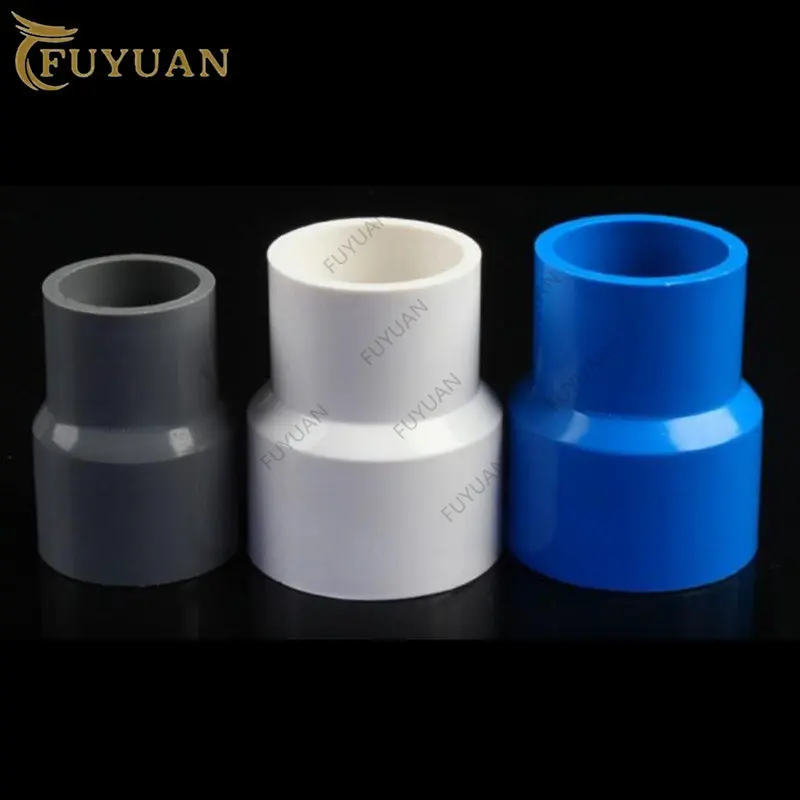 1Pcs 20/25/32/40/50/63mm PVC Straight Reducing Connectors Water Pipe Garden Irrigation Water Pipe Connector Aquarium Adapte