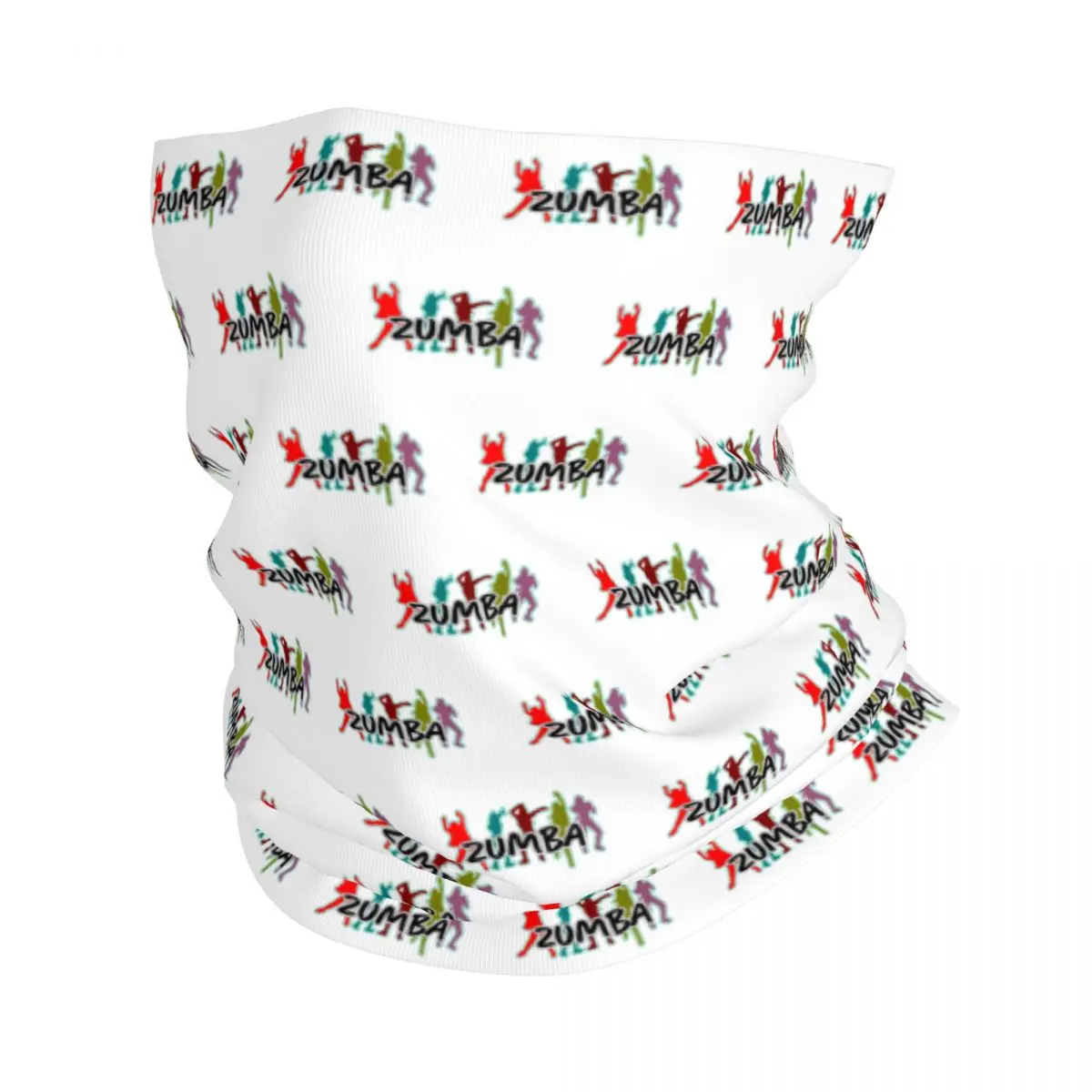 Personalizado Z-zumbas danza Fitness patrón Bandana calentador de cuello hombres mujeres invierno esquí tubo bufanda polaina cara cubierta