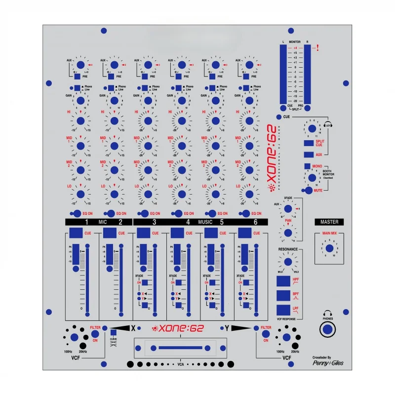 

&Heath 62 Skin Mix Console Panel Protective Allen Hersey XONE 62