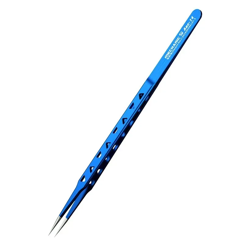 MECHANIC Aac-14 /15 Stainless Steel Tweezers for Phone Repair  Precision 8 Hole Heat Dissipation Flying Wire Spot Welding Clip image 3