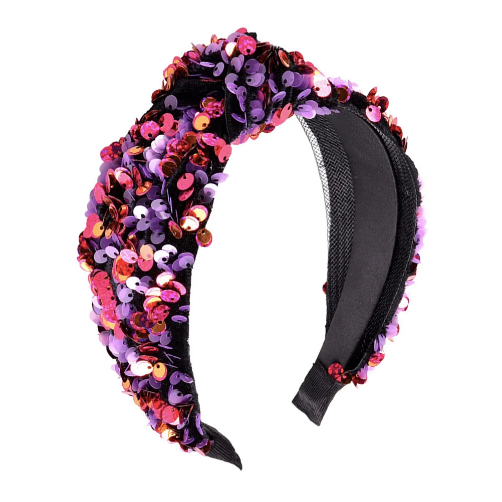 

Hair Bands for Women Sequin Headband Sequined Hoop Fish Scales Accessories Wedding Guest
