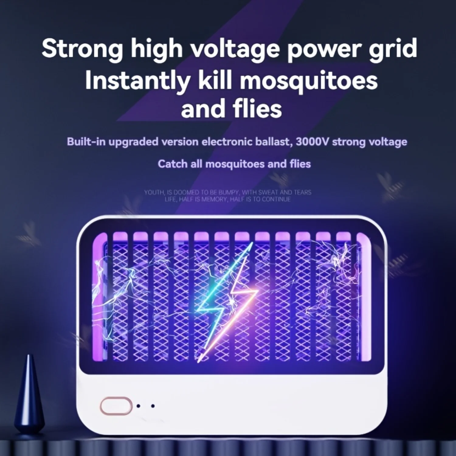 

Stylish and efficient USB Rechargeable Elegant Wall-Mounted Mosquito Zapper for Indoor/Outdoor Use in Living Room and Dining Are