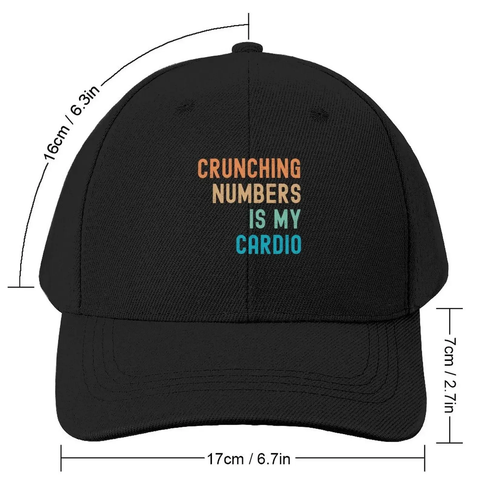 Crunching numbers is my cardio. Accounting major Baseball Cap western Hat Anime Hat Boy Child Women's