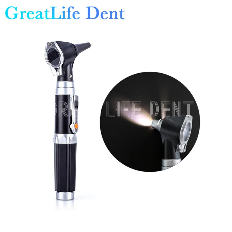 

GreatLife Dent Portable Professional Otoscopio Diagnostic Kit ENT Ear Care Endoscope LED Otoscope Ear Cleaner with 8 Tips