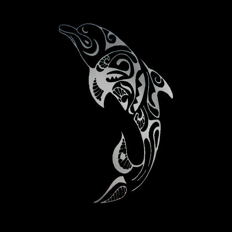 Car Stickers Sticker Tribal Dolphin Wildlife Pattern Products Sunscreen and Waterproof Caravan Accessories Cute, Decoration PVC image 4