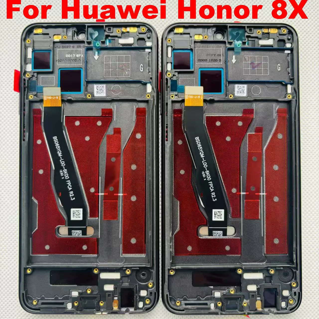 6,5 "AAA para Huawei Honor 8X JSN-L22 JSN-L42 digitalizador de pantalla táctil para Honor 9X Lite JSN-L21 pieza de repuesto de marco de pantalla LCD