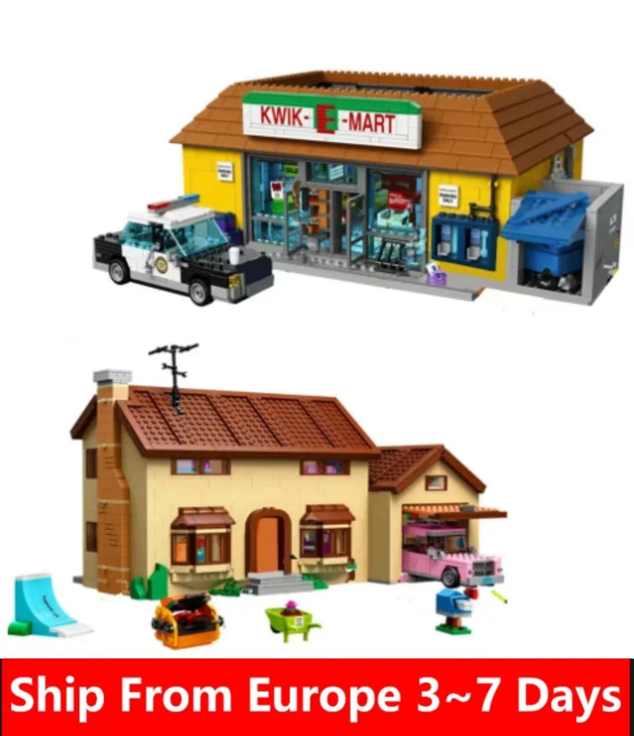 

IN STOCK The Kwik E Mart And Supermarket House Model Building Blocks Bricks 16004 16005 71016 71006 Toys Birthday Christmas Gift