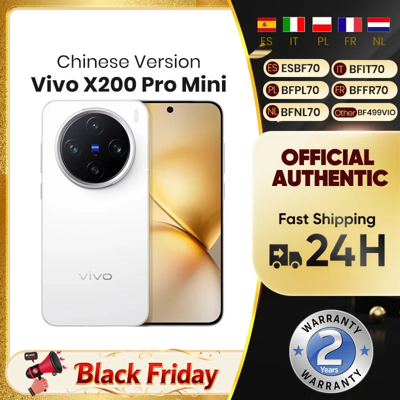Vivo-Téléphone portable X200 Pro Mini, écran AMOLED 6.31 pouces, 120Hz, dimension 9400, Android 15.0, OTA, 5700mAh, charge 90W, appareil photo 50,0 MP, nouveau Vivo-Téléphone portable X200 Pro Mini, écran AMOLED 6.31 pouces, 120Hz, dimension 9400, Android 15.0, OTA, 5700mAh, charge 90W, appareil photo 50,0 MP, nouveau