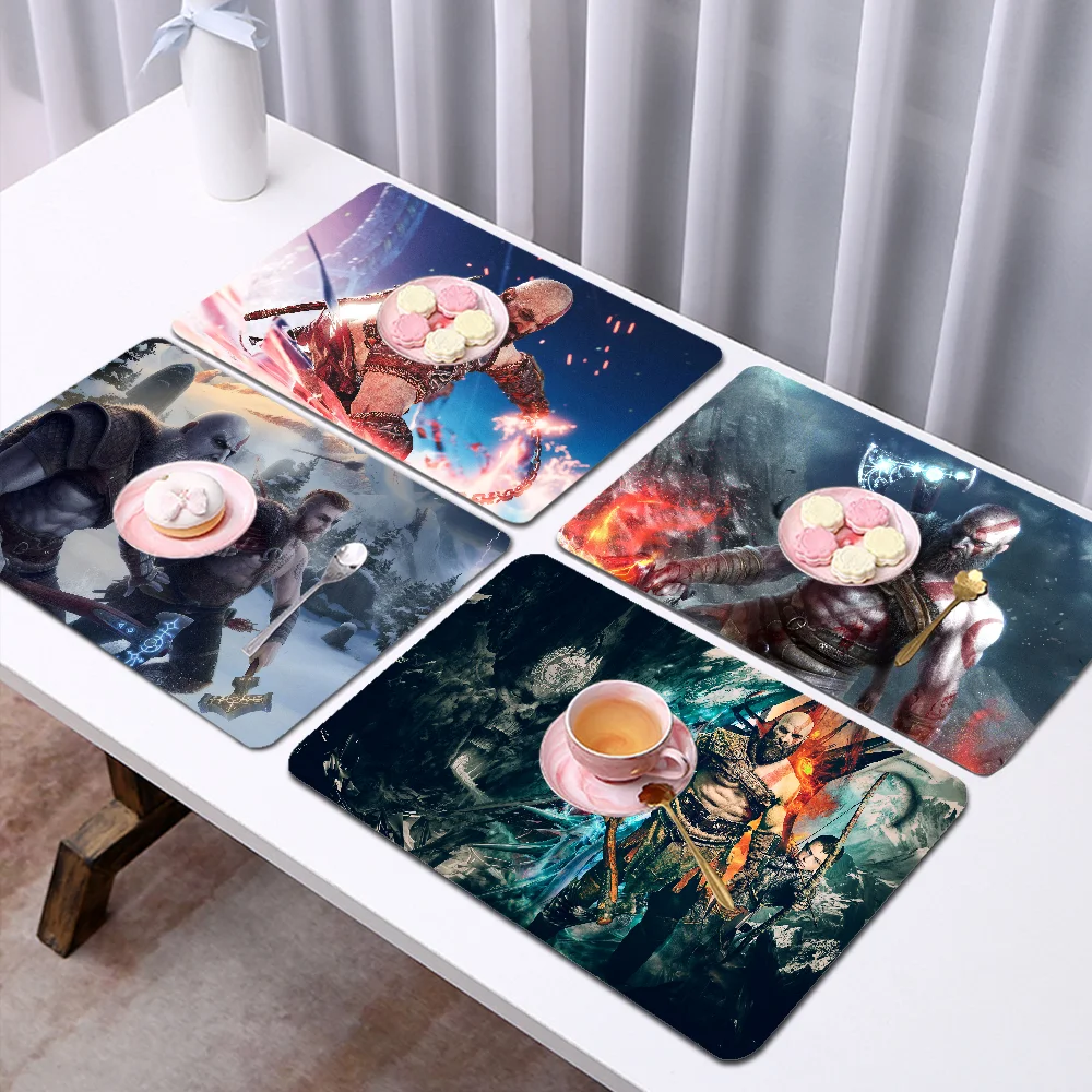 

Game G-God Of War Exquisite Kitchen Drain Pad Super Absorbent Dinnerware Placemat Desktop Decor Pads Drying Rug Bathroom Mat